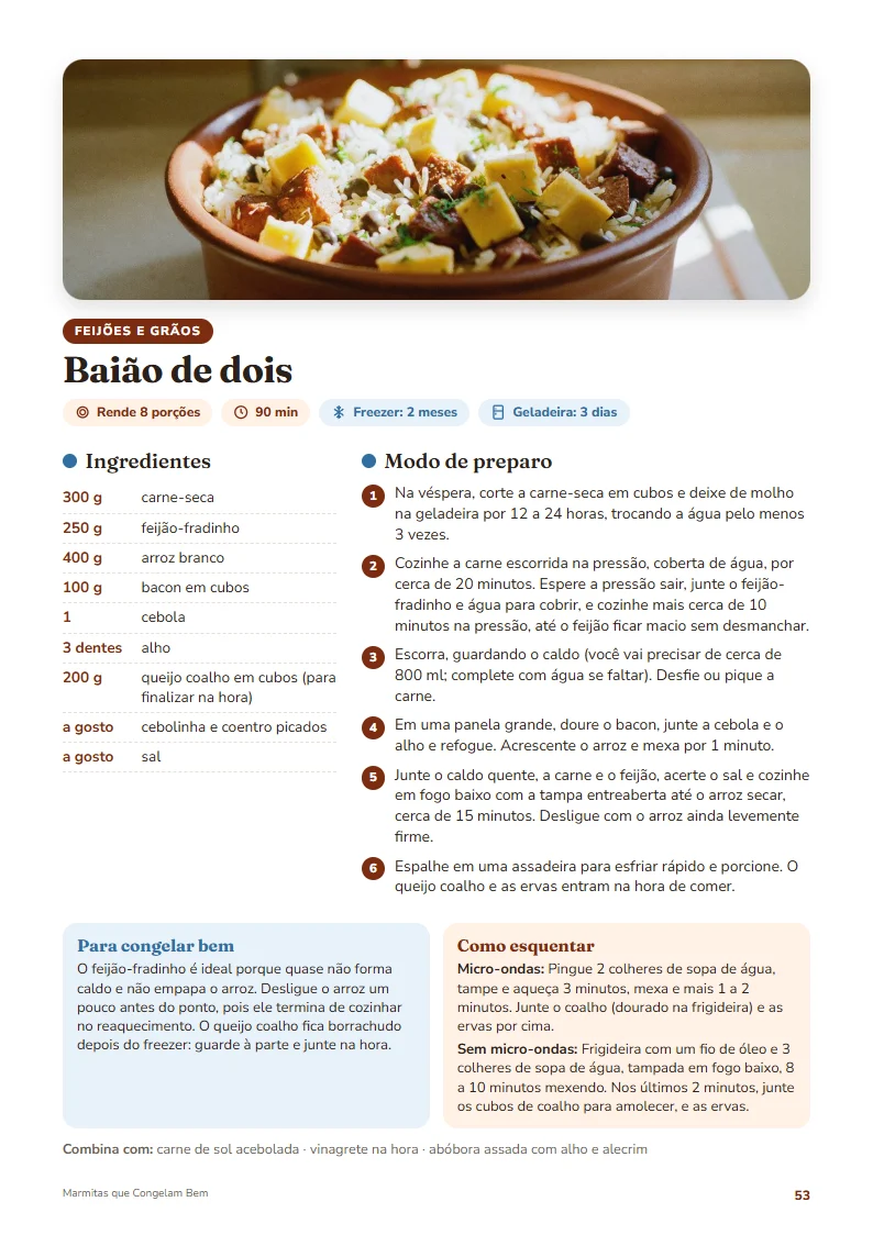 Receita de baião de dois