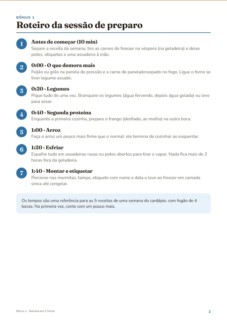 Bônus Semana em 2 Horas